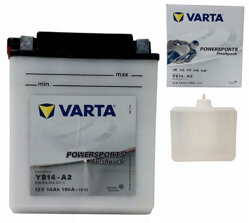 

Akumulator Varta B14-A2/YB14-A2 12V 14Ah 190A