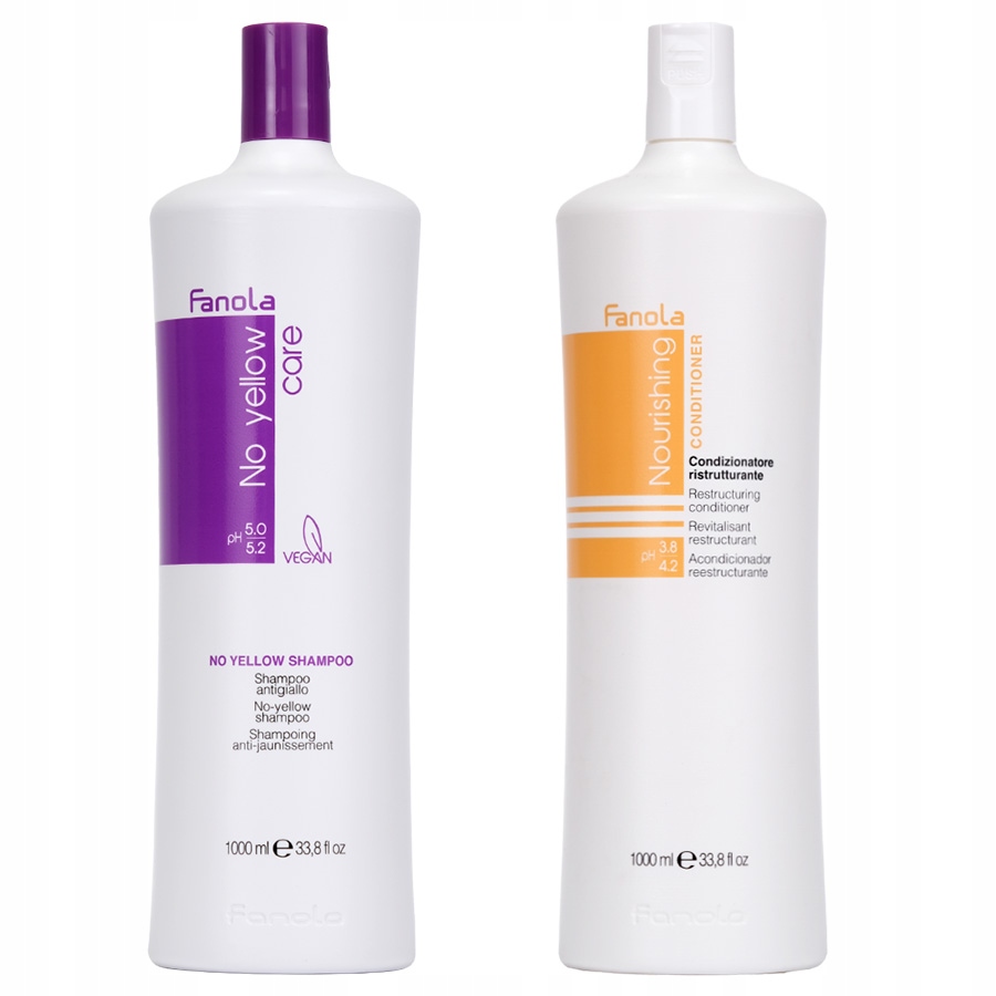 Fanola Sada Šampon No Yellow Nourishing kondicionér 2 x 1000 ml