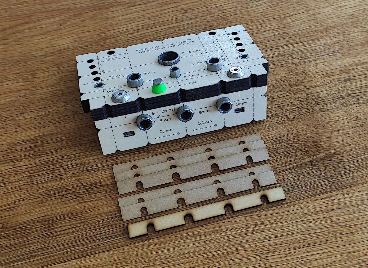 Šablona pro excentry a kolíky – v2