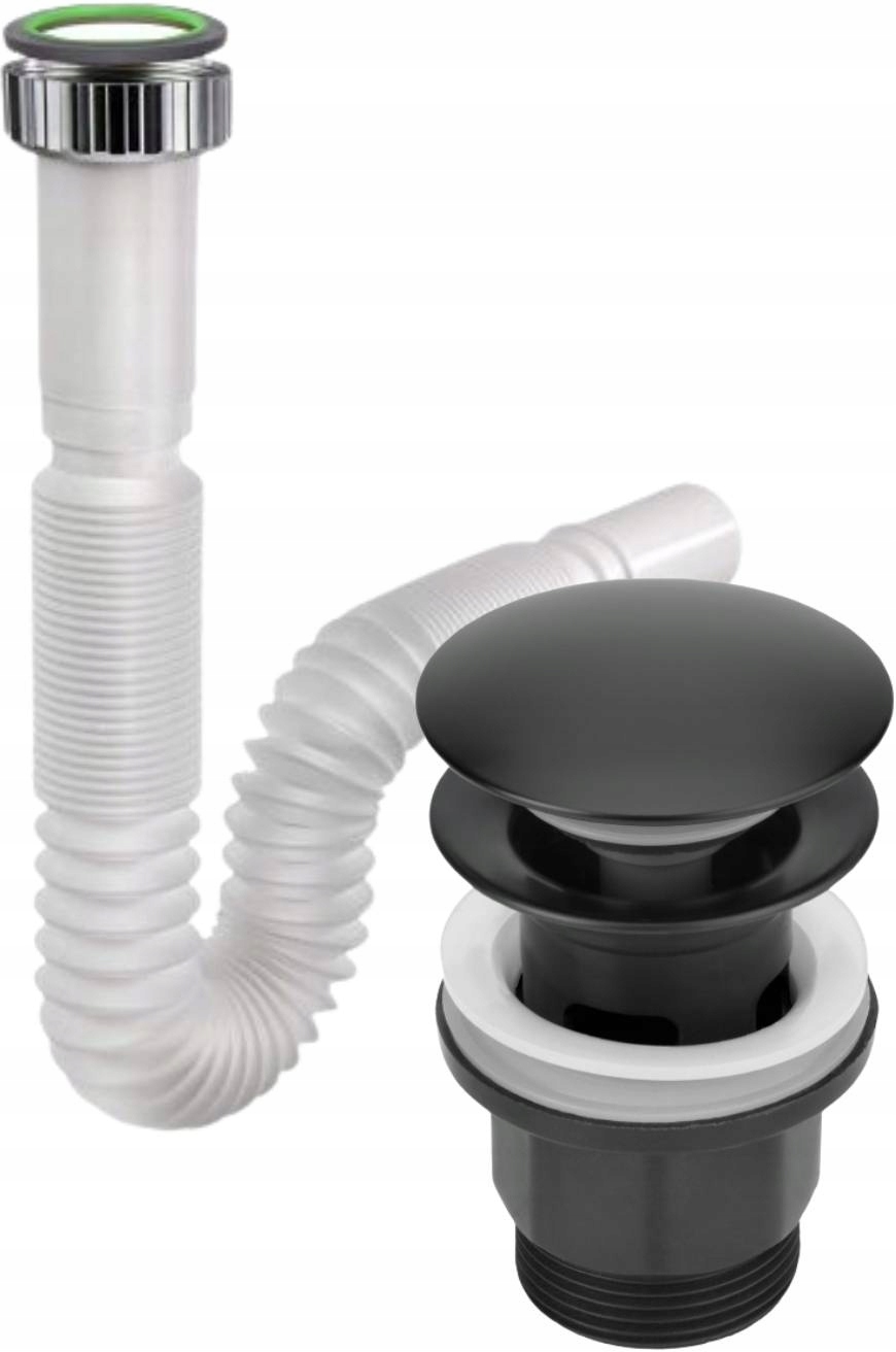 

Syfon umywalki korek klik-klak Nierdzewiejący