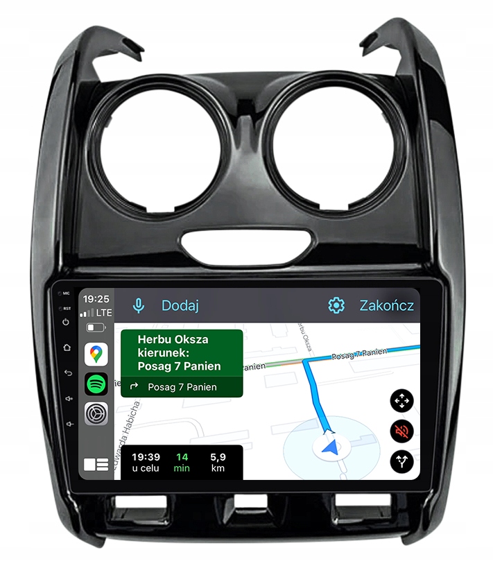 Dacia Duster Rádio Navigace Android Mapy Carplay Mapy