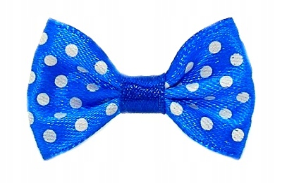 

Małe Satynowe Kokardki W Kropeczki Na Spince