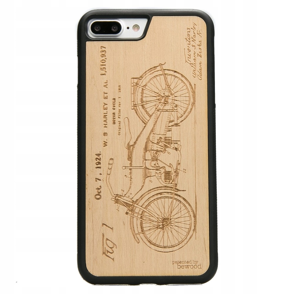 Pouzdro Bewood pro iPhone 7 Plus 8 Plus Harley Patent Aniegre