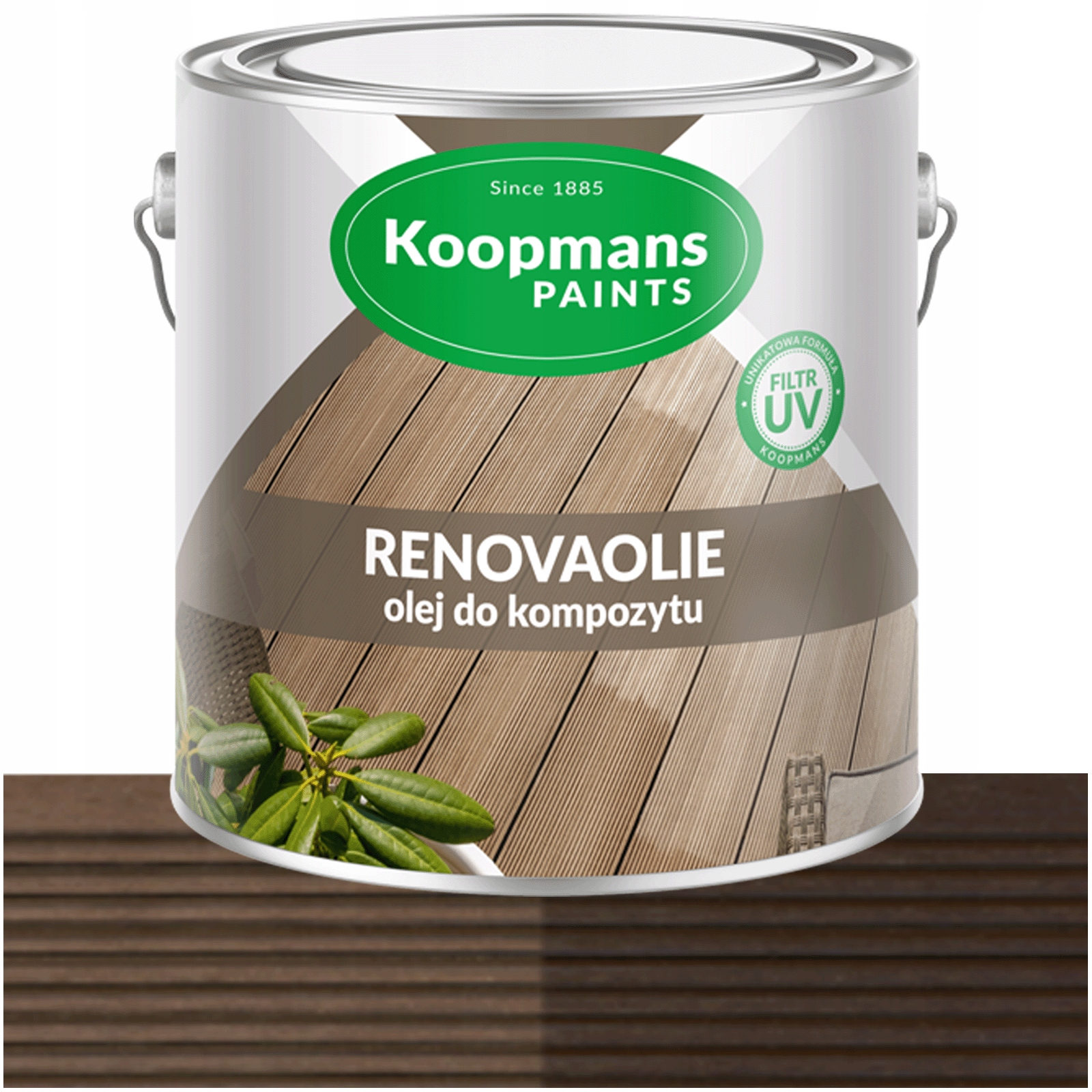 Koopmans Renovaolie olej na terasu z kompozitního kompozitu Bezbarvý Uv 2,5L