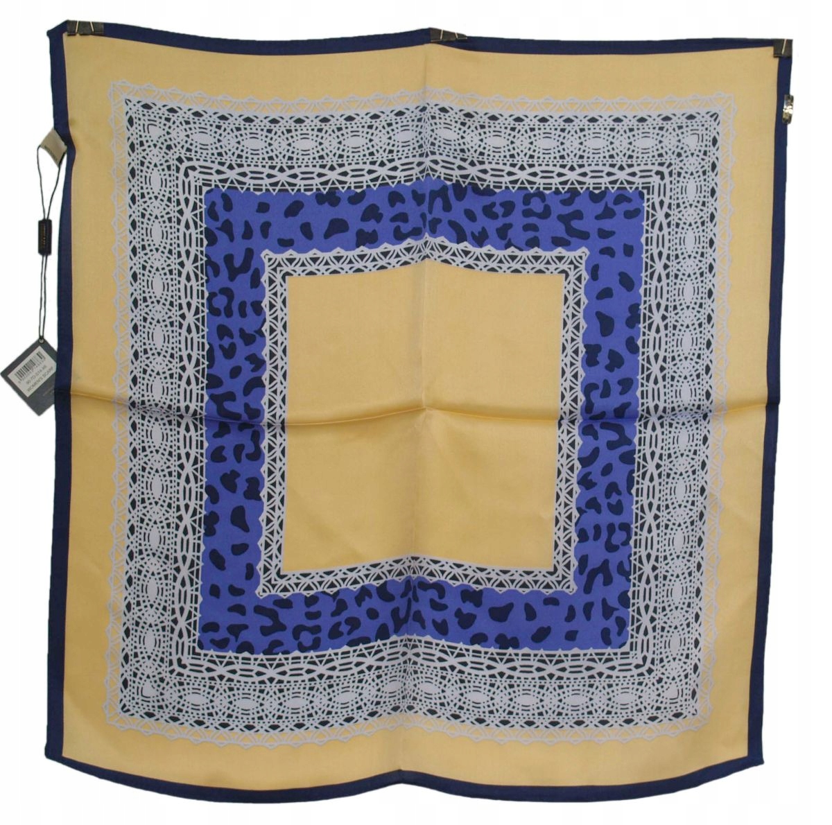 

Wittchen apaszka jedwabna blade złoto i koronka .