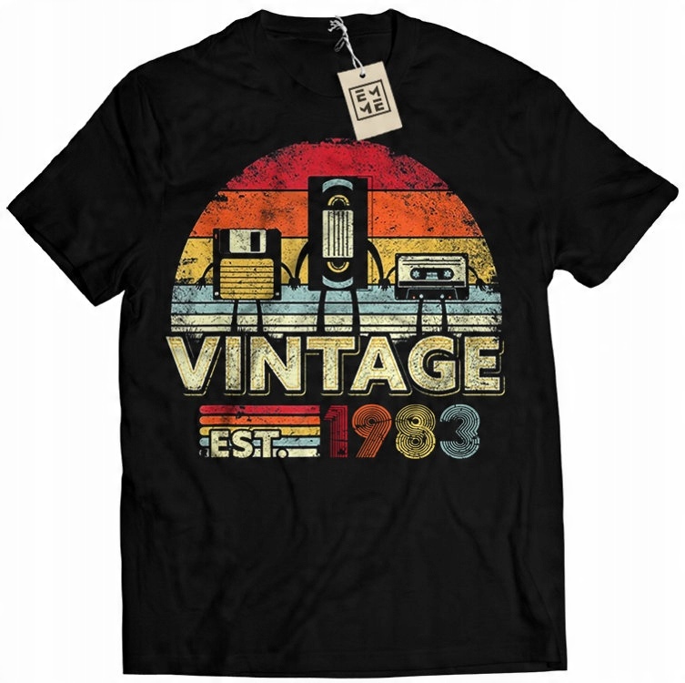 

Koszulka Bluzka Męska 40 Urodziny Vintage 1983 L