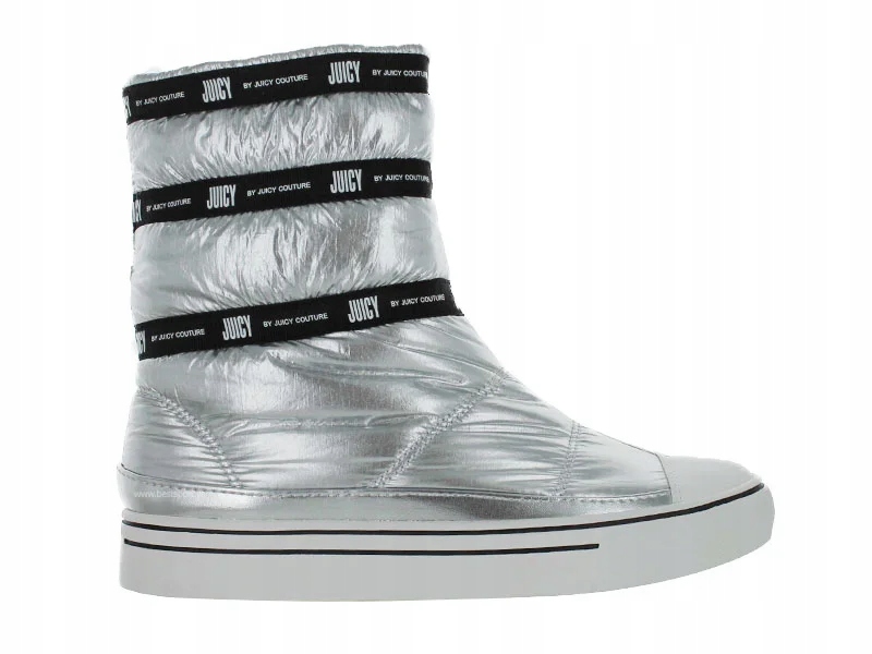 Juicy Couture Dámské sněhule Calinda Shiny velikost 39 stříbrné