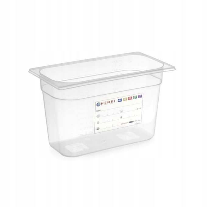 

Pojemnik Gn 1/3 Haccp Polipropylen H 200 MM Hendi