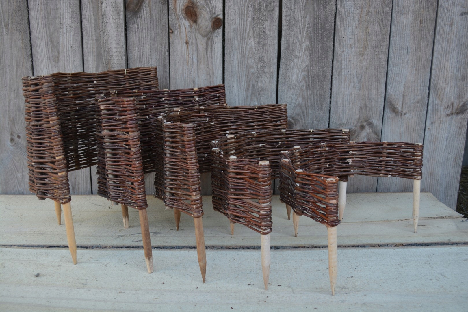 Palisada Wiklinowa Koło FI45 /H10 cm kołki olchowe Producent Wiklinowa Wieś