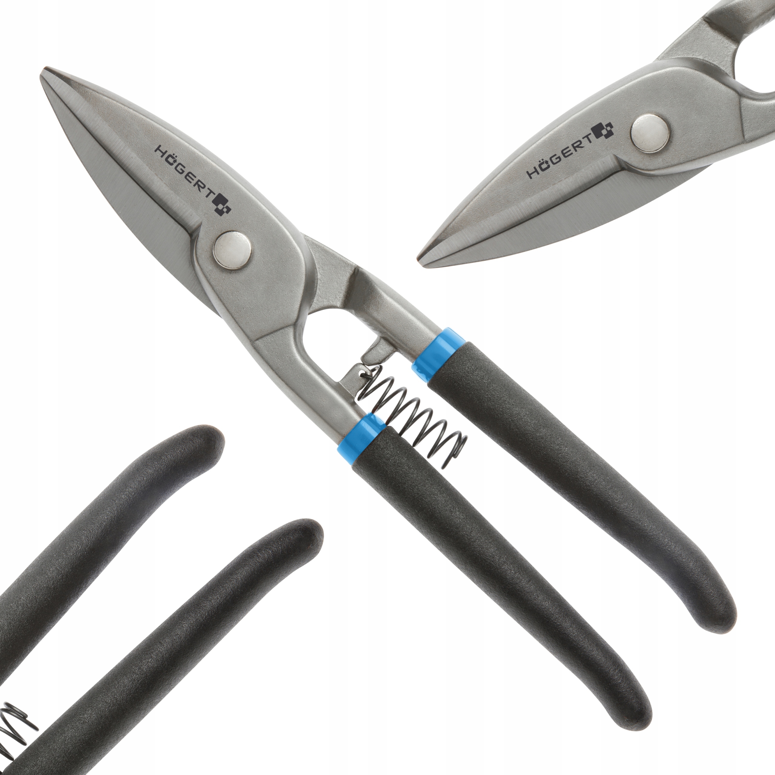 NOŻYCE DO BLACHY 250 MM PROSTE HOGERT HT3B506