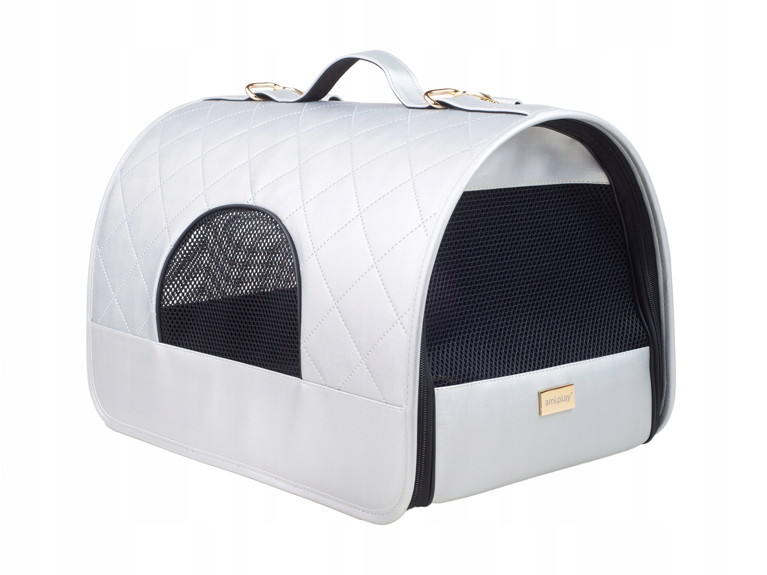 

amiplay Transporter dla psa Venus L Srebrny