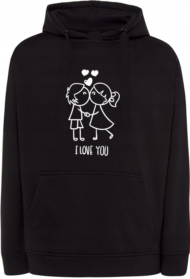 Valentýnská Mikina s potiskem Pár Láska r.XXL