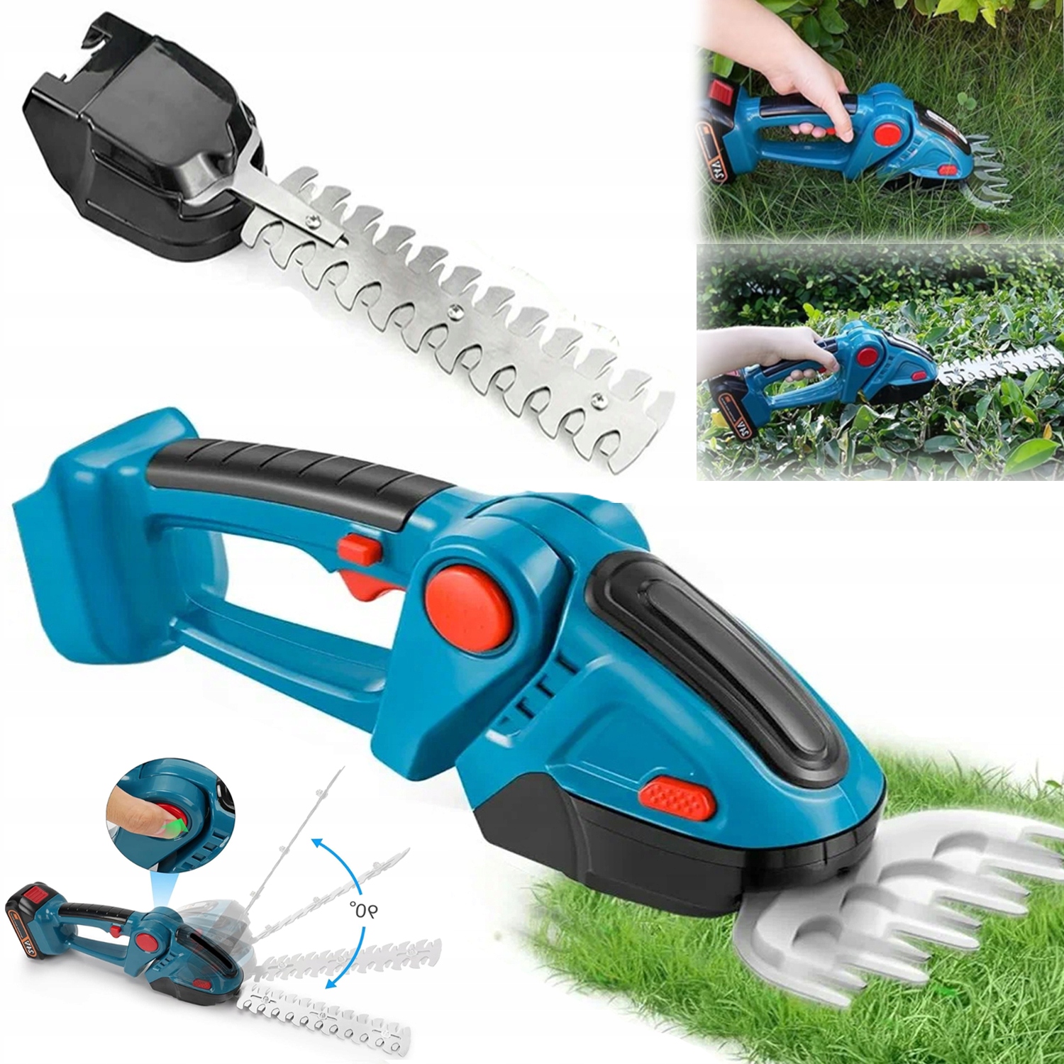 Akumulátorové nůžky 2v1 pro Trávy a keře 3.6 V 1500 mAh Lehké Bezpečné