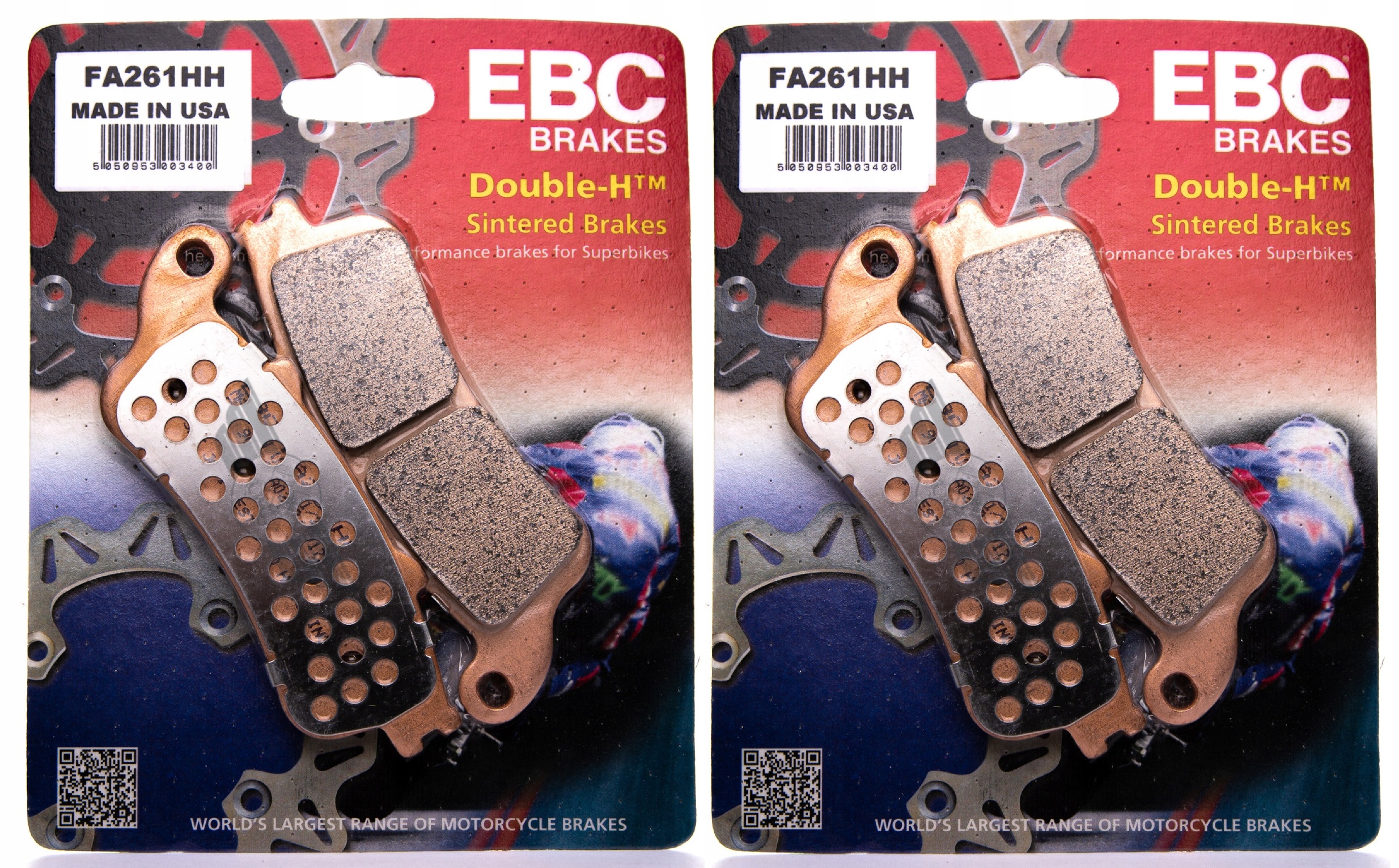 FA261HH - ГАЛЬМІВНІ КОЛОДКИ EBC HONDA CBR 1100 XX 1997-2008