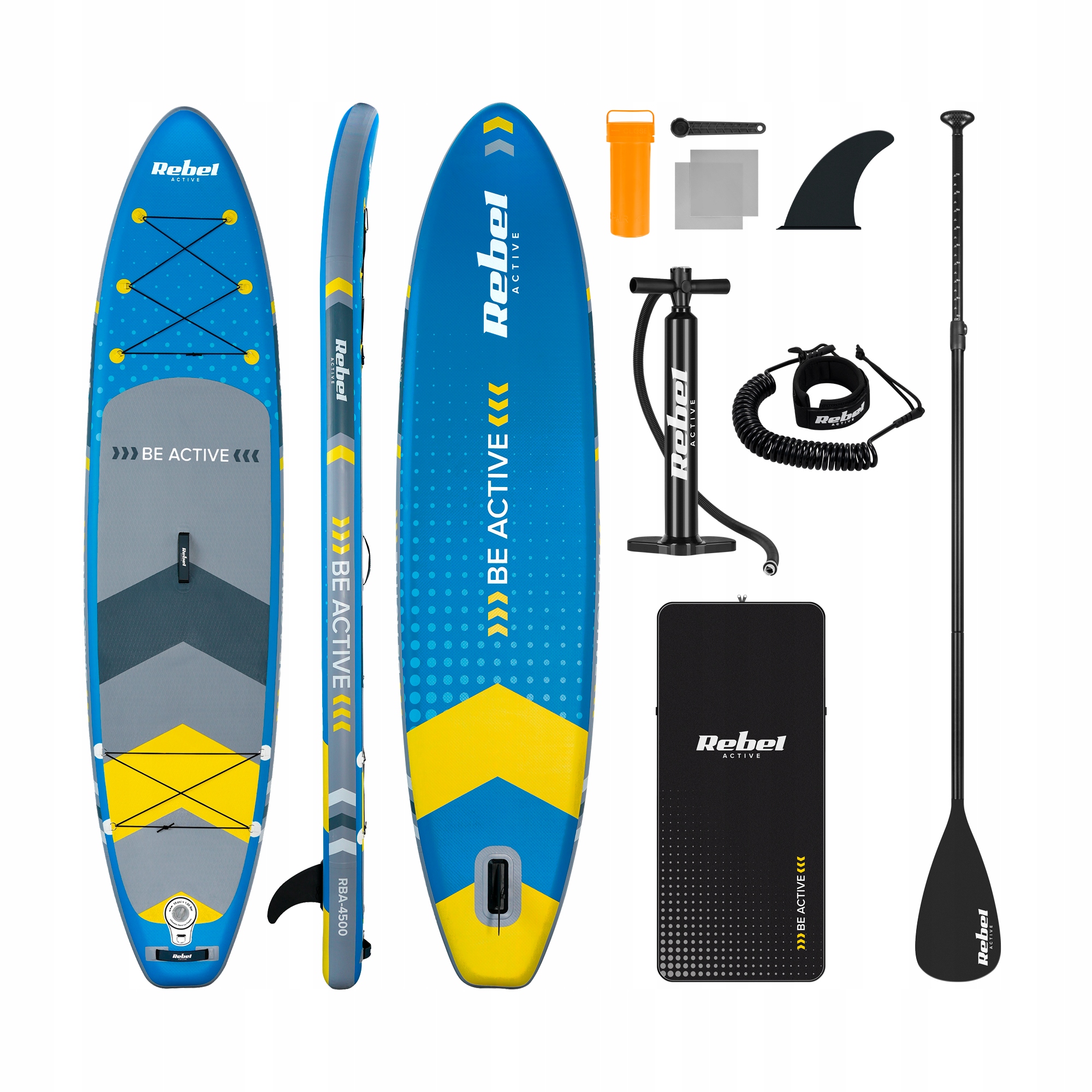 Deska Sup pompowana do pływania drop-stitch 350 cm wiosło zestaw