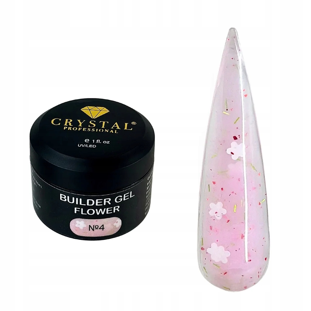 Builder Gel Flower #4 Crystal Professional żel budujący