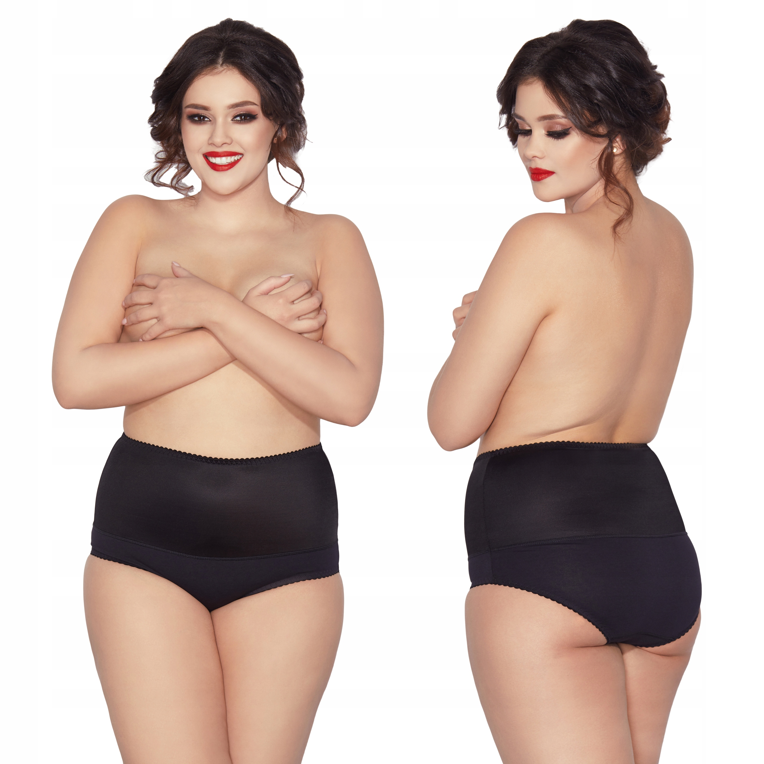 Mitex Iga zabudowane figi modelujące czerń 7XL