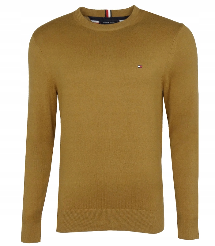 Tommy Hilfiger pánský svetr, hnědý s kašmírem, S