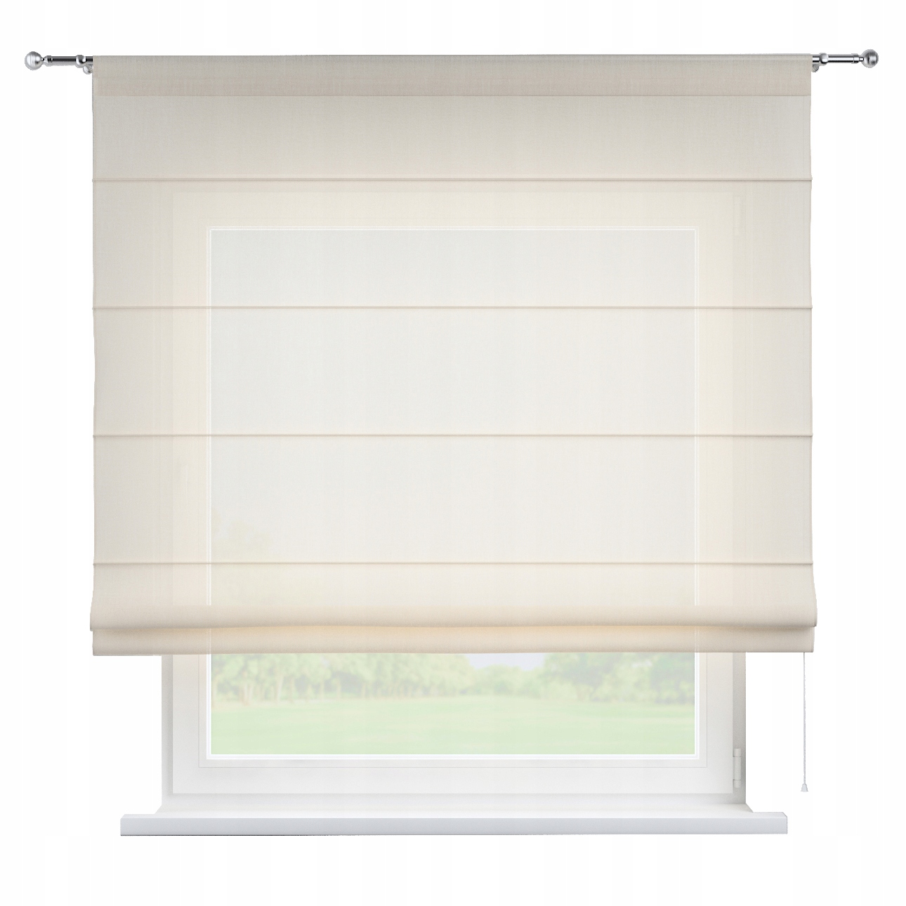 Hotová rímska roleta Torino 110x150 cm biela