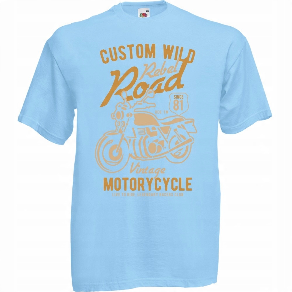 

Koszulka motor motocykl motocyklista XXL błękitna