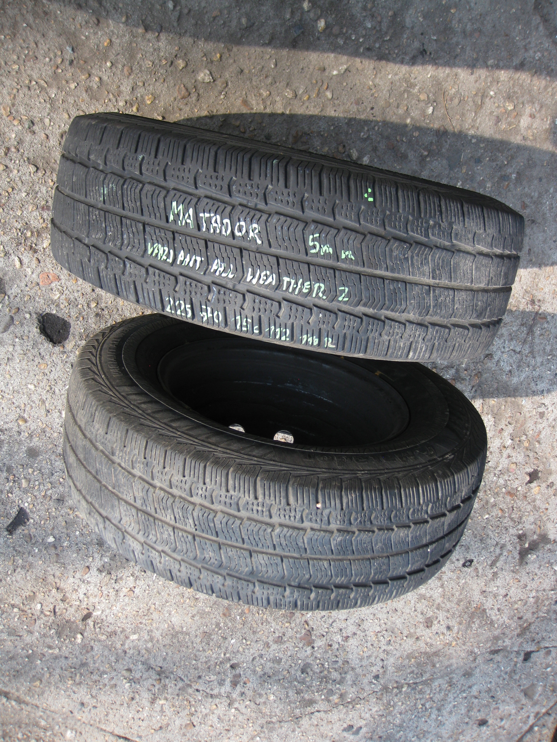 BOXER JUMPER wheel 228/70/15 MATADOR ALL WEATHER