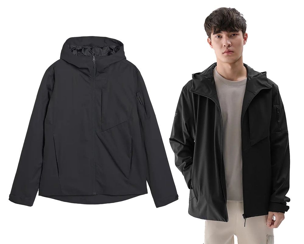 Pánská sportovní bunda 4F M705 20S membrána 8000 černá XL