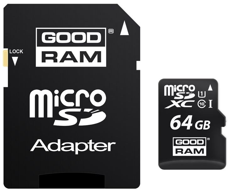 GOODRAM KARTA MICROSD 64GB MICRO CL10 ADAPTER SD Typ karty SD