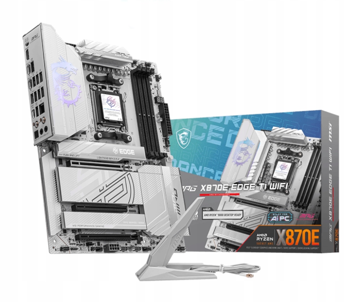 Płyta główna Msi Mpg X870E Edge Ti Wifi Atx AM5 PCIe 5.0 DDR5 M.2 Lan 5GbE