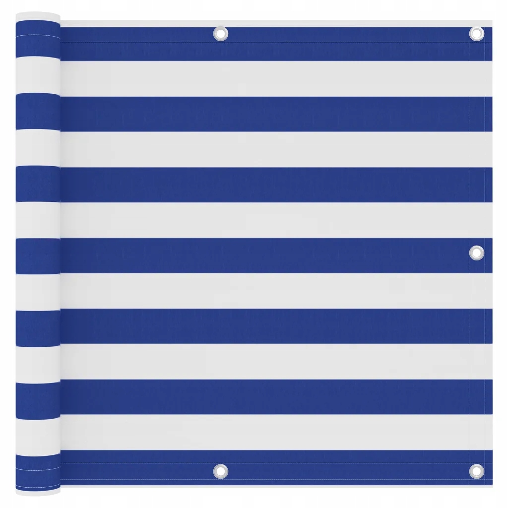 Voděodolná boční markýza Oxford Pu Bílo-modrá 90 x 400 cm