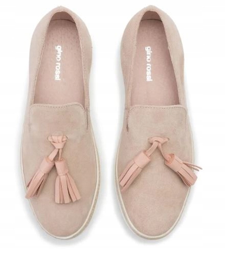 GINO ROSSI DAMSKIE PÓŁBUTY SKÓRZANE BEŻOWE 37 SVC Stan opakowania oryginalne