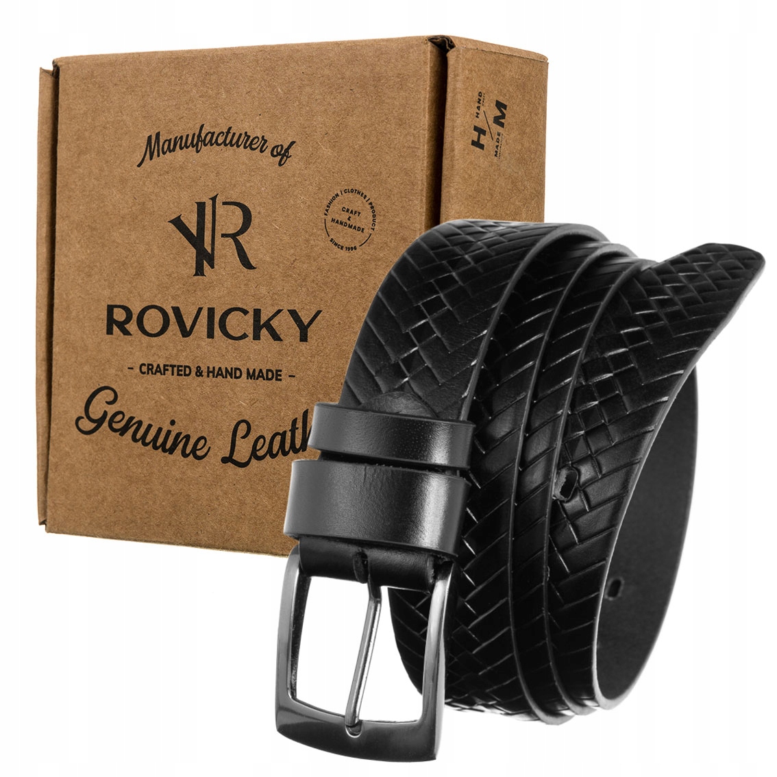 

Paski skórzane do spodni Rovicky męski pasek 115