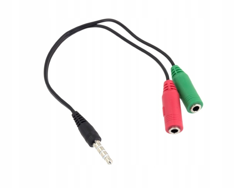 

Kabel Rozdzielacz Audio Jack 4pin Do Laptopa Combo