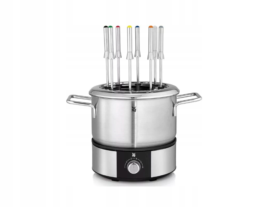 Sada Na Fondue Wmf Lono 1,5 L 1400 V Striebornej Farbe Pre 8 Osôb