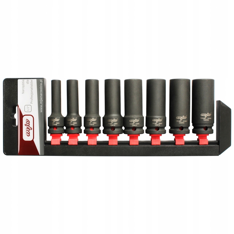 Zestaw nasadek udarowych długich 1/2" 8-22mm
