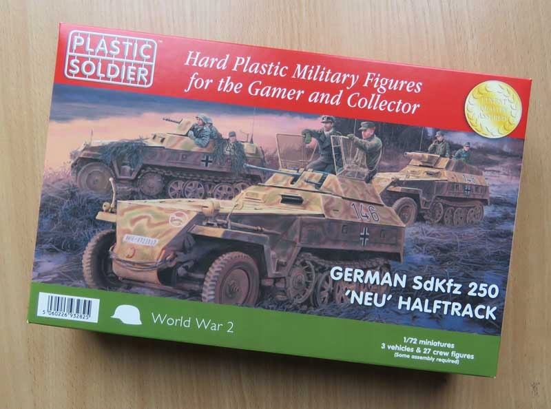 Plastový voják 1/72 WW2V20035 Německý SdKfz 250 "Neu" Halftrack