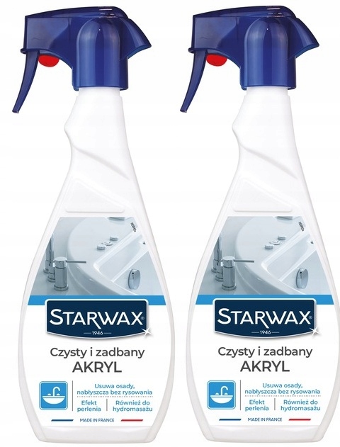 2x Starwax Čistý A Udržovaný Akryl 500 ML