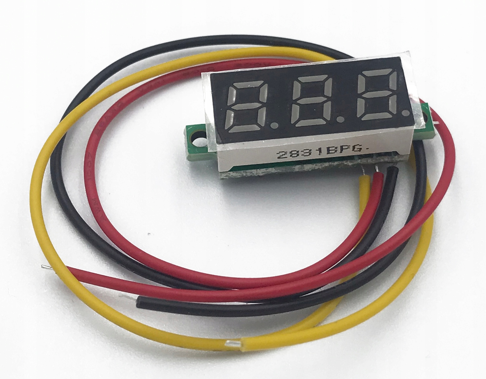 Woltomierz cyfrowy Woltomierz LED zielony Marka Inna