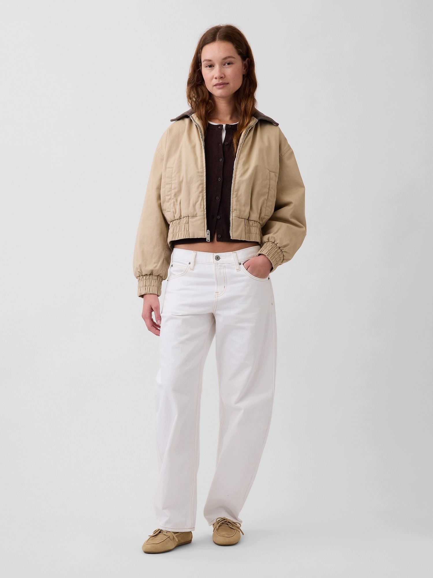 Gap Oversize bavlněný bomber