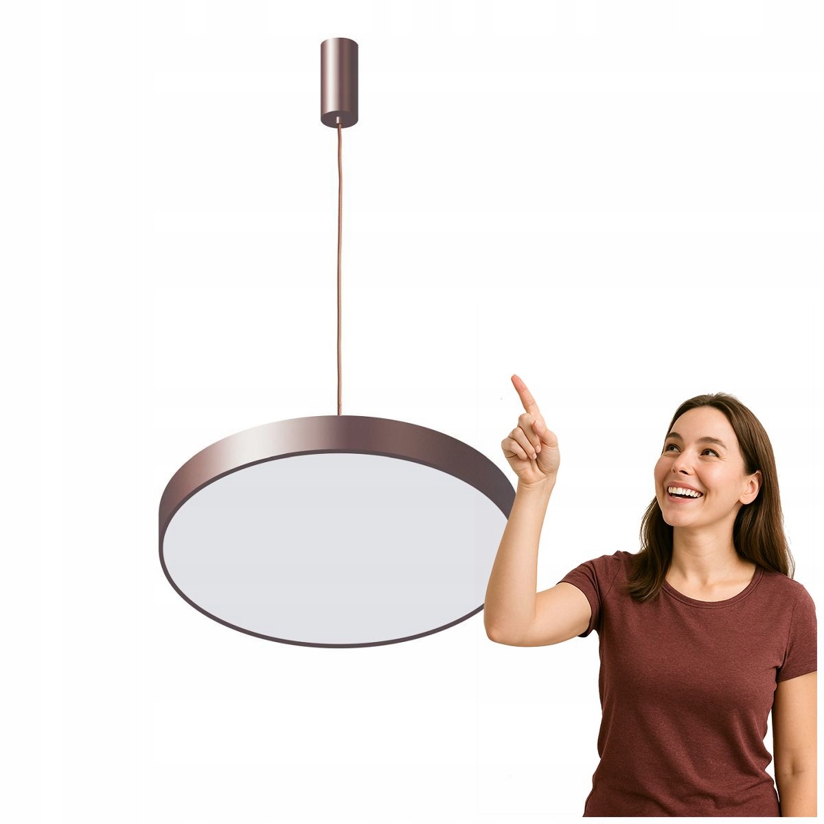 Led lampa 30W Elegant Orbital Kávová do obývačky Italux