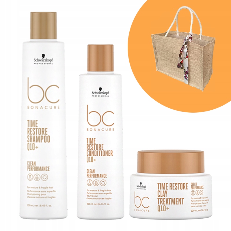 Schwarzkopf Bc Q10 Time Restore šampon 250ml kondicionér 200 Ml maska 200 Ml