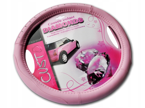 POKROWIEC ROZOWY , NAKLADKA NA KIEROWNICE ROZOWA !