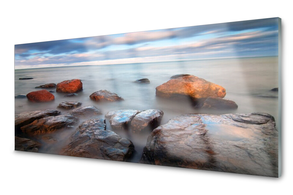 

Panel szklany do kuchni Morze Płytka 125x50