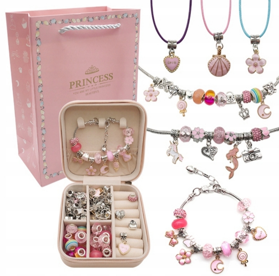 

Zestaw do Robienia Biżuterii Bransoletek Kuferek