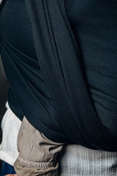 Chusta tkana LennyLamb - Mała Jodełka Czarny Heban EAN (GTIN) 5907557752435