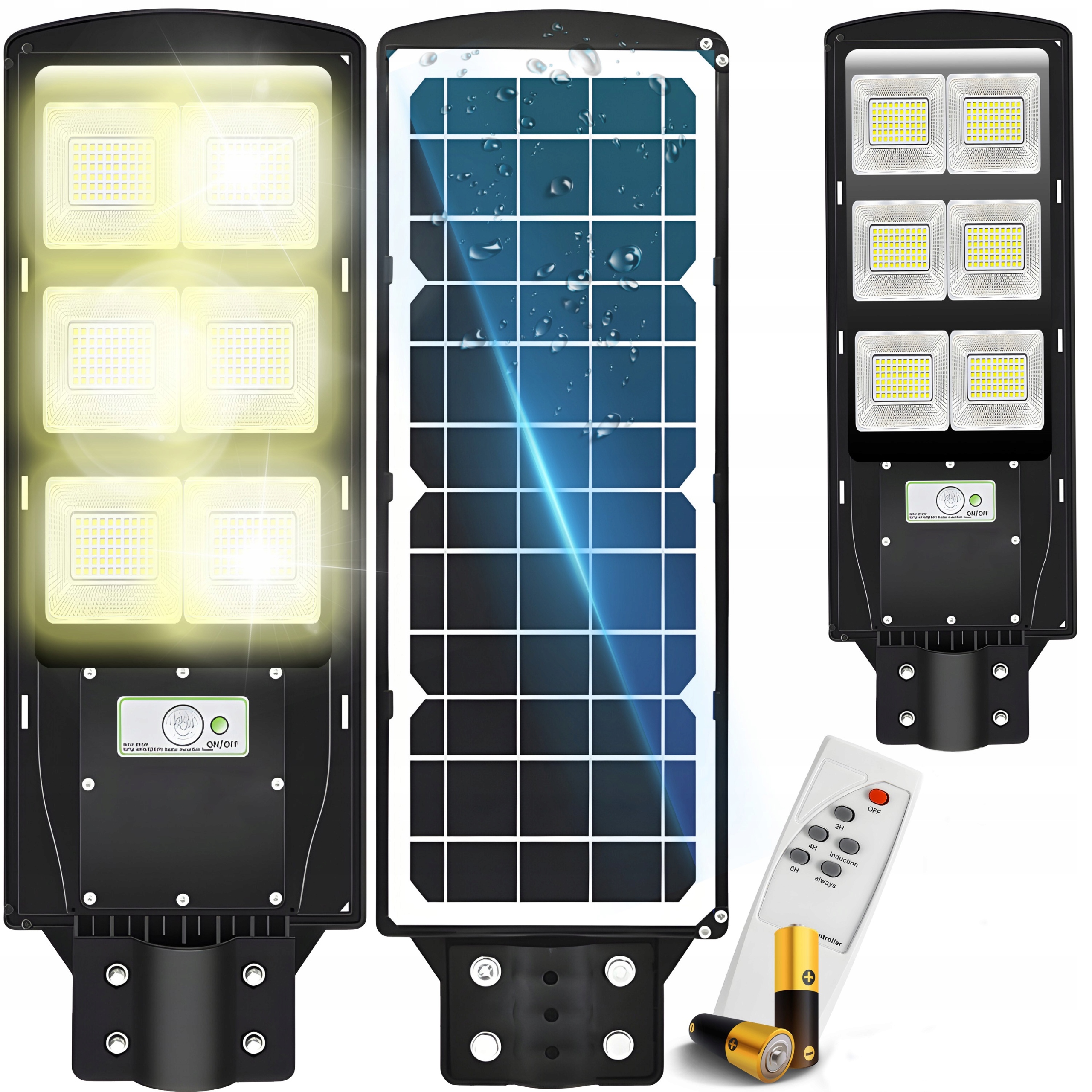 Mocna Lampa Uliczna Solarna Led Latarnia 270W Pilot+baterie XL