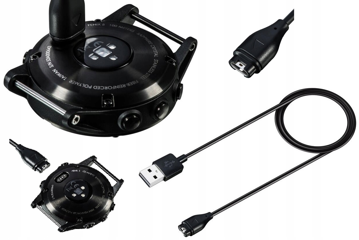 Kabel USB + Zaślepka / Garmin Fenix 6 / 6 PRO Kod producenta 7410004816171