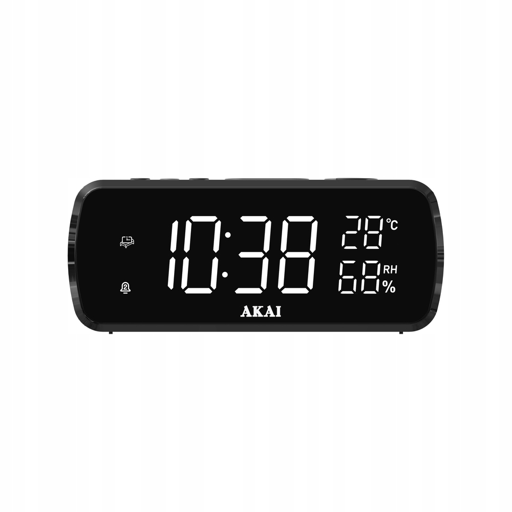 Radiobudík Akai, ACR-1080, Led displej, Snooze, duální alarm,