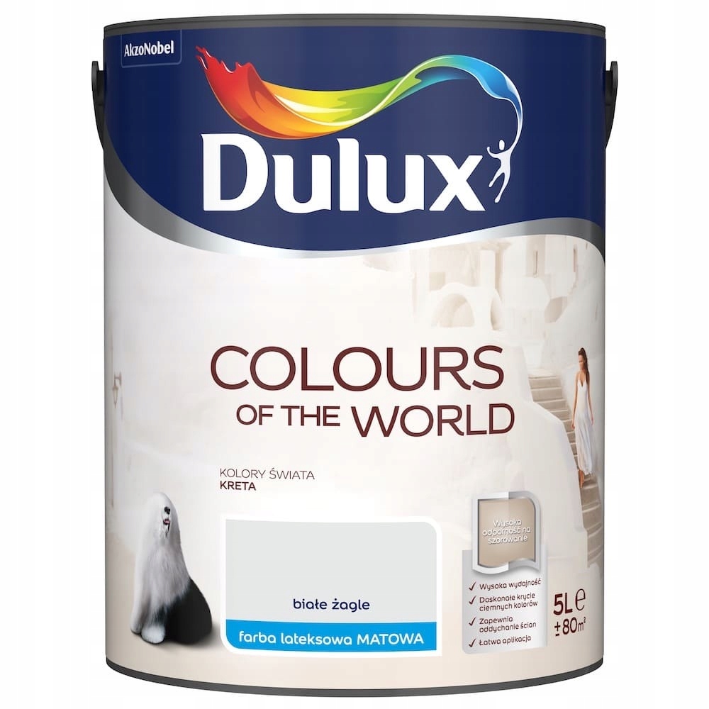 

Dulux Świata Farba Lateksowa Białe Żagle 5L