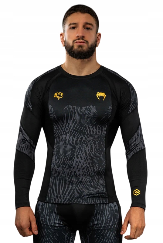 Venum x Chimaev Rashguard Dlouhý rukáv s dlouhým rukávem Wild Borz Black/Grey L