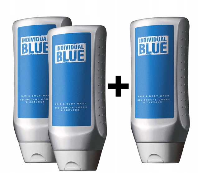 Avon 3x sprchový gel Individual Blue 250 ml x2 1 gel bonus